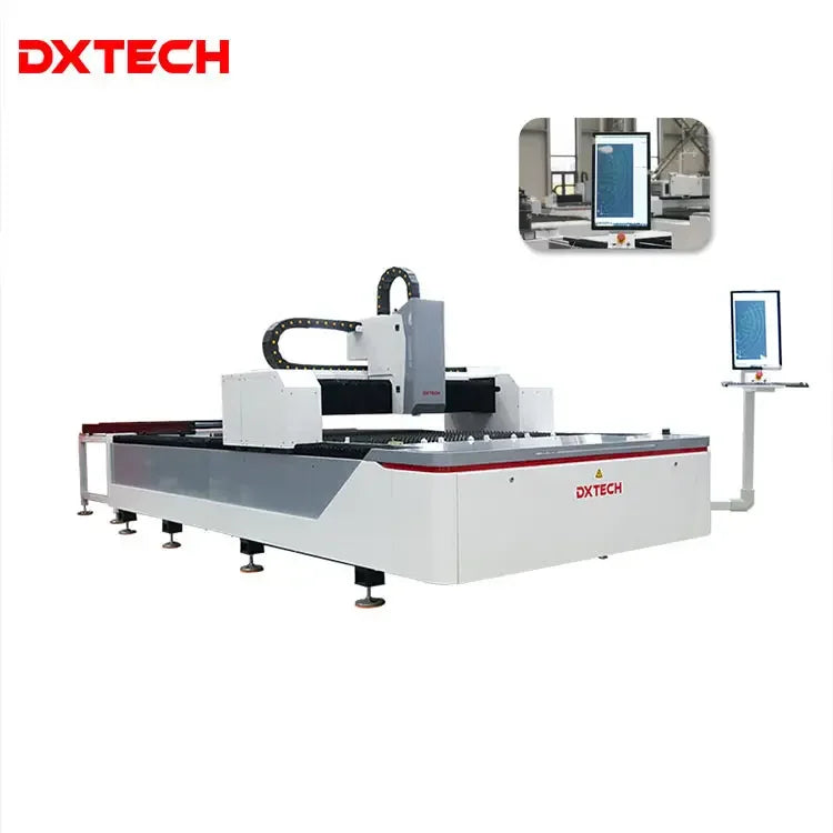 Cnc Machine 4*8ft Fiber Laser Cutting Machine 1500w Dxtech Cut Thin Sheet Metal FSCUT Cutting System 3mm Wood for Laser Pulsed