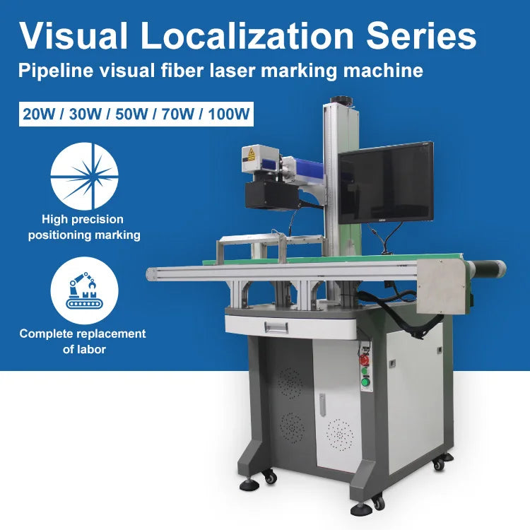 Factory Supplier High Speed Visual Laser Marking Machine 20w 30w 50w Fiber Laser Marking Machine