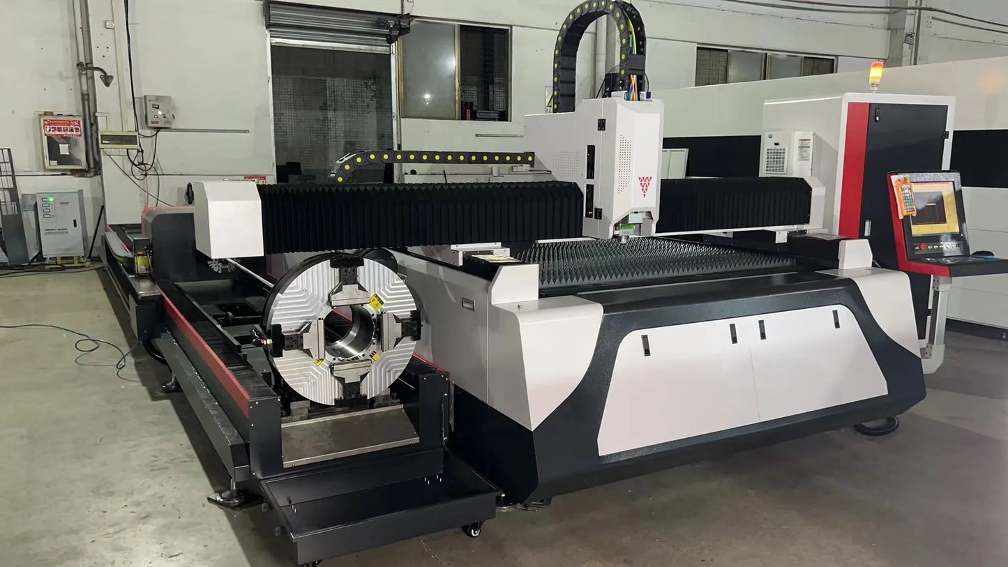 CNC Fiber Laser Cutting Machine Laser Tube and Plate Cutting Machines 1500W 2000W 3000W for Metal Sheet and pipe Cutting