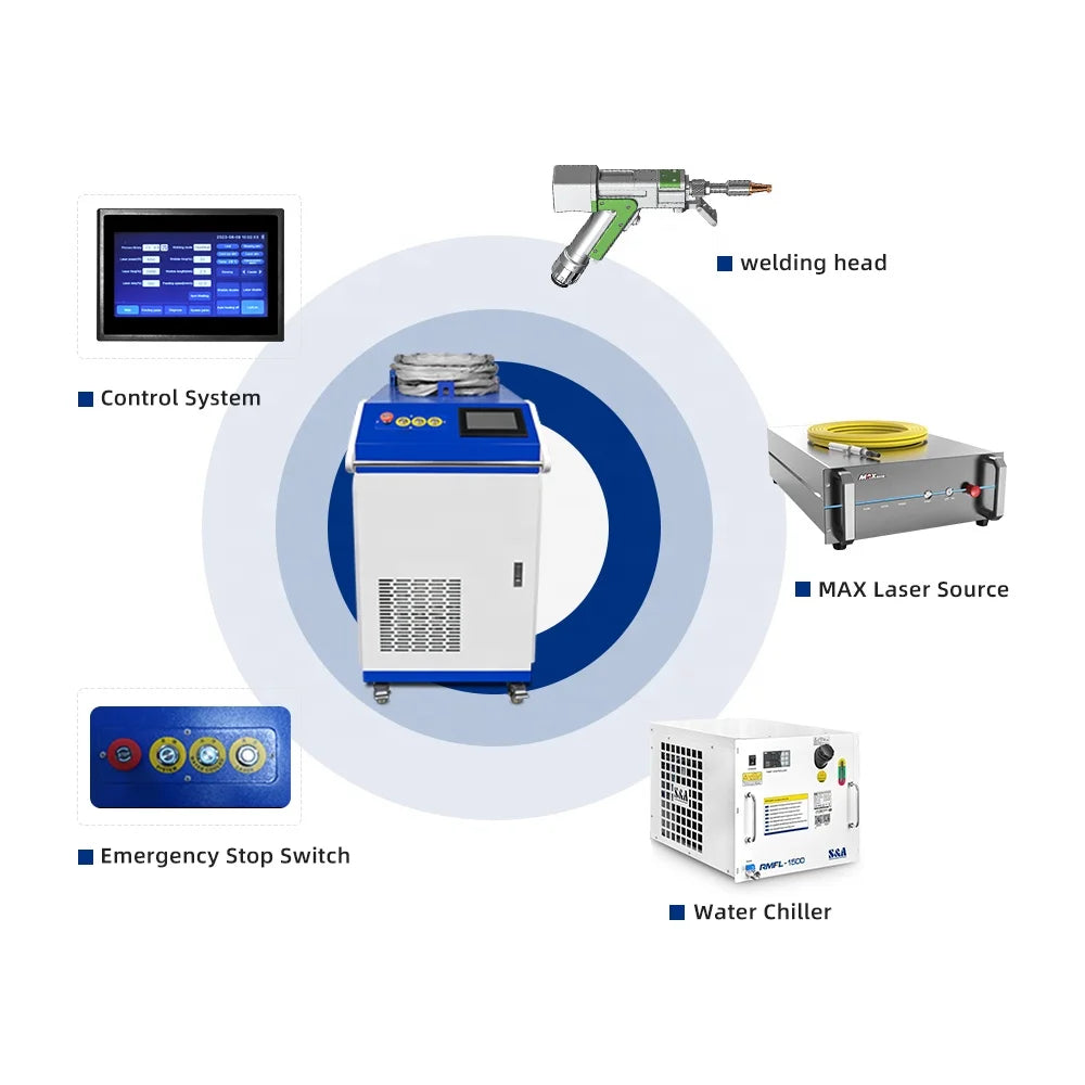 cheap price 1000w 1500w 2000w 3000w power optional fiber laser welding machines for sale