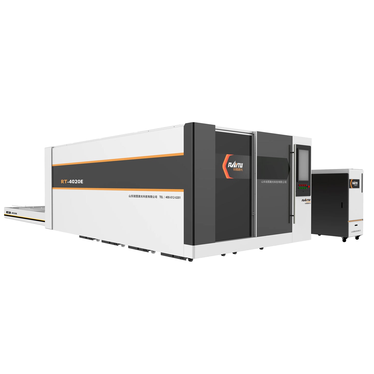RAYTU factory 3000W 3015 double table full covered fiber laser cutting machine with high precision