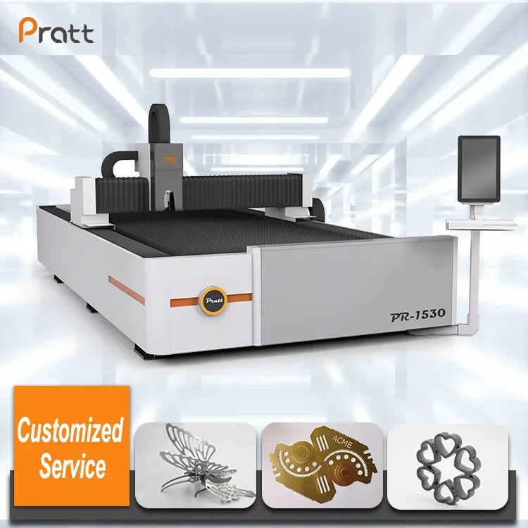 PRATT CNC Laser Cutting Machine High Speed 3KW 6KW Laser Cutting Machine For Sheet Metal for 20mm Thickness