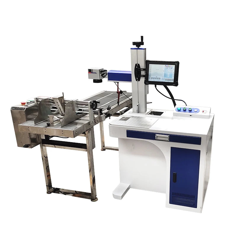 Fiber Laser Marking Machines 30w /20w/50w flying Conveyor Marking Flow Marking Laser Marking Machine