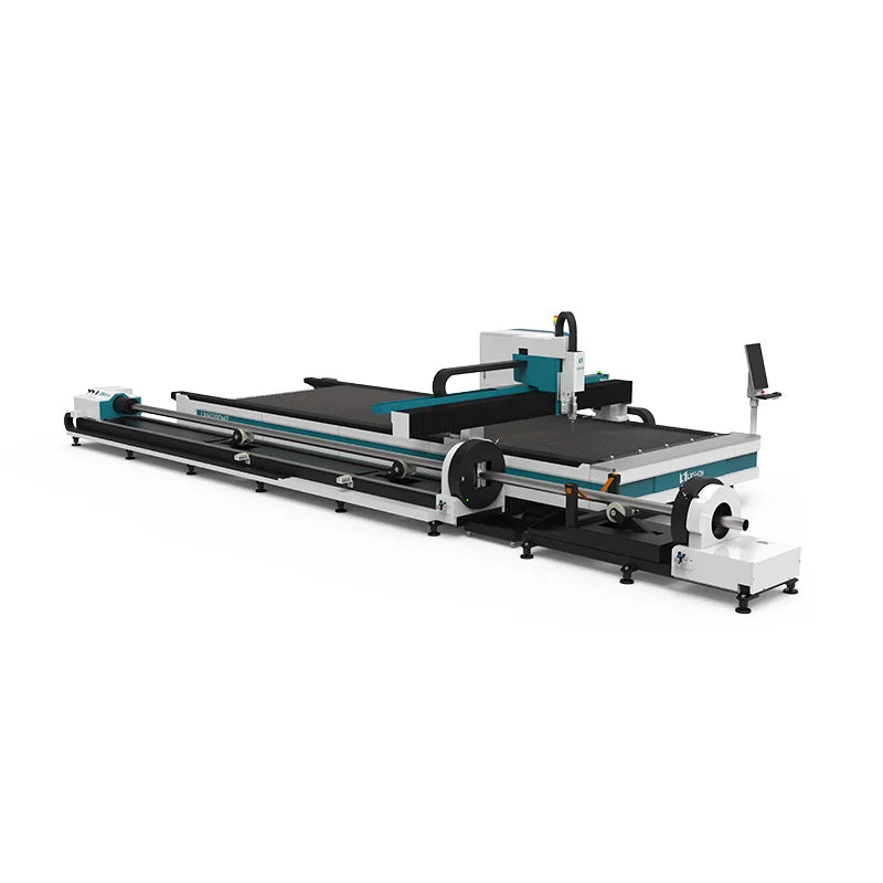 LX6020DHT Three chucks 3000w stainless steel metal sheet and tube cnc fiber laser cutting machine