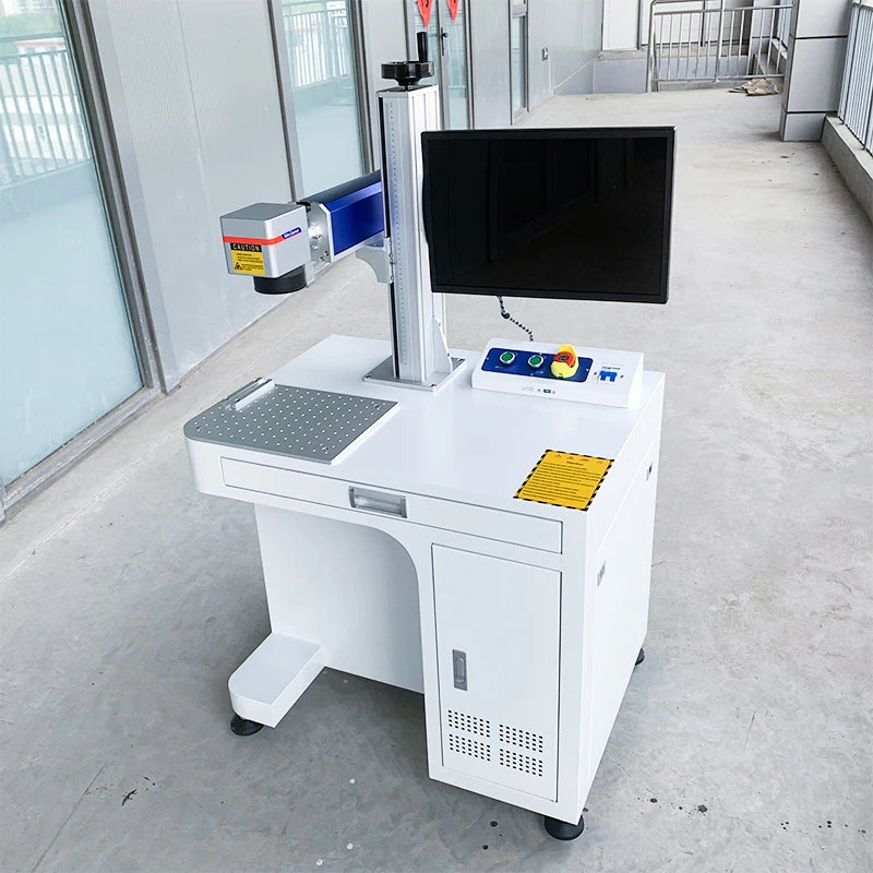 Efficiently hot sale 20w 30w 50W 60w 80W 100W laser marking machine Galvo Brand for DXF PLT Graphic Format