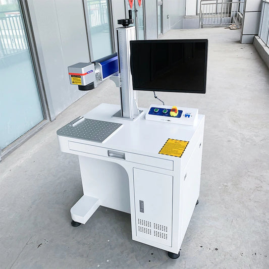 Efficiently hot sale 20w 30w 50W 60w 80W 100W laser marking machine Galvo Brand for DXF PLT Graphic Format
