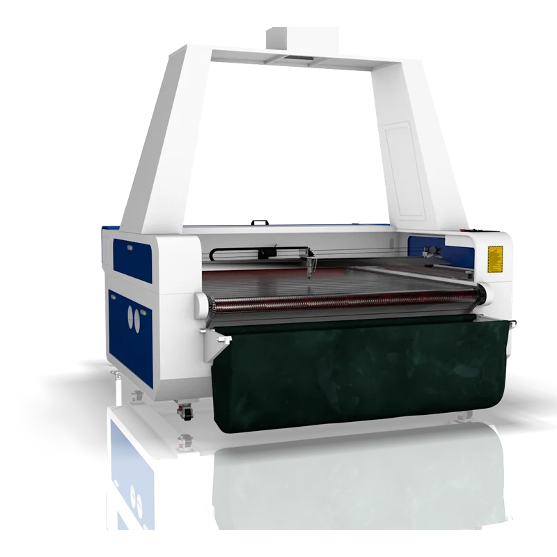 Co2 Laser Machine Double head laser fabric cutting machine 1600*1000mm 100w 130w 150w  with high speed made in china