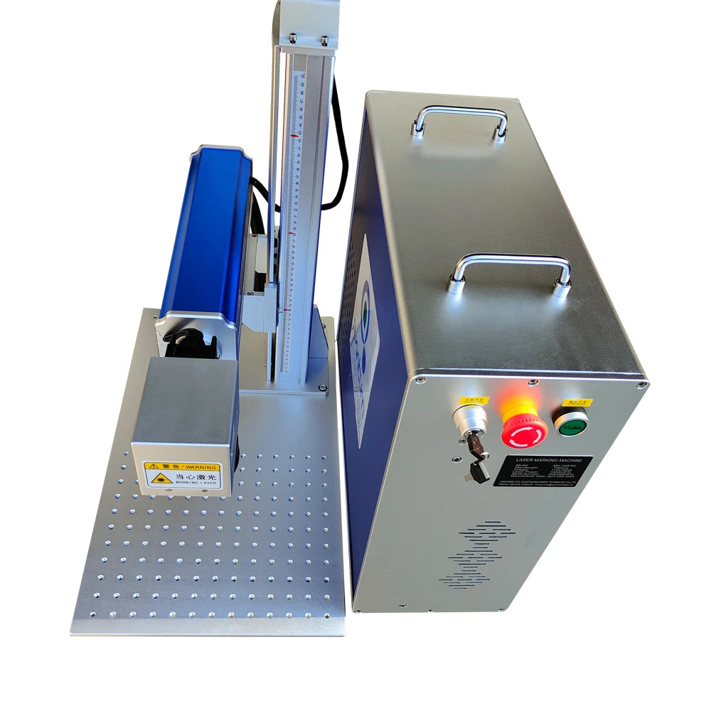 JPT 100W 120W 200W 2.5D split fiber laser marking machine for metal products