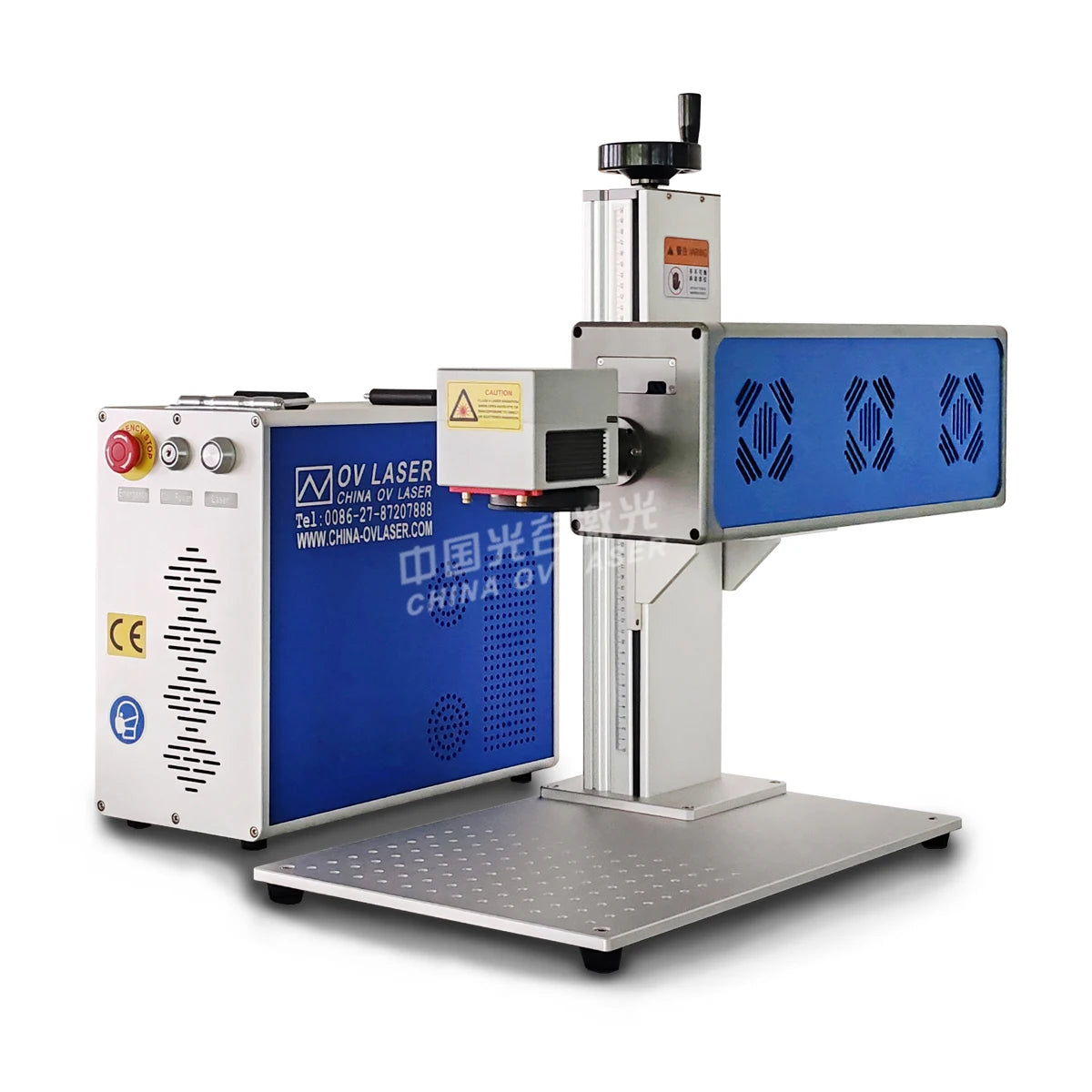 Co2 Galvo Desktop Laser 35W 60W  Laser Marking Machine Working Table With Rotary Device for wood cups