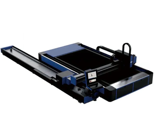 Fiber laser cutting machine 2000w metal tube cutter with exchange platform