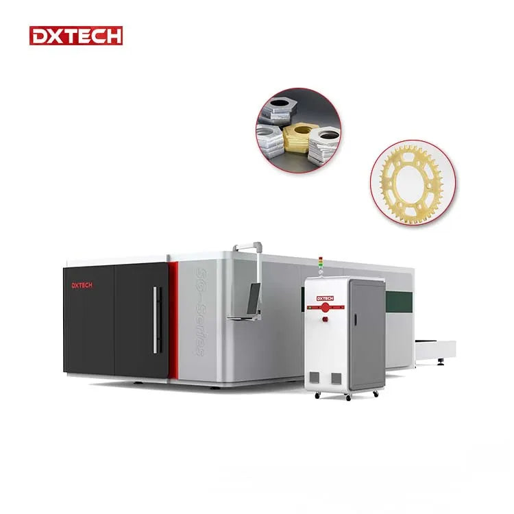Dxtech 4*2m metal sheet fiber laser cutting machine high power 20KW factory price