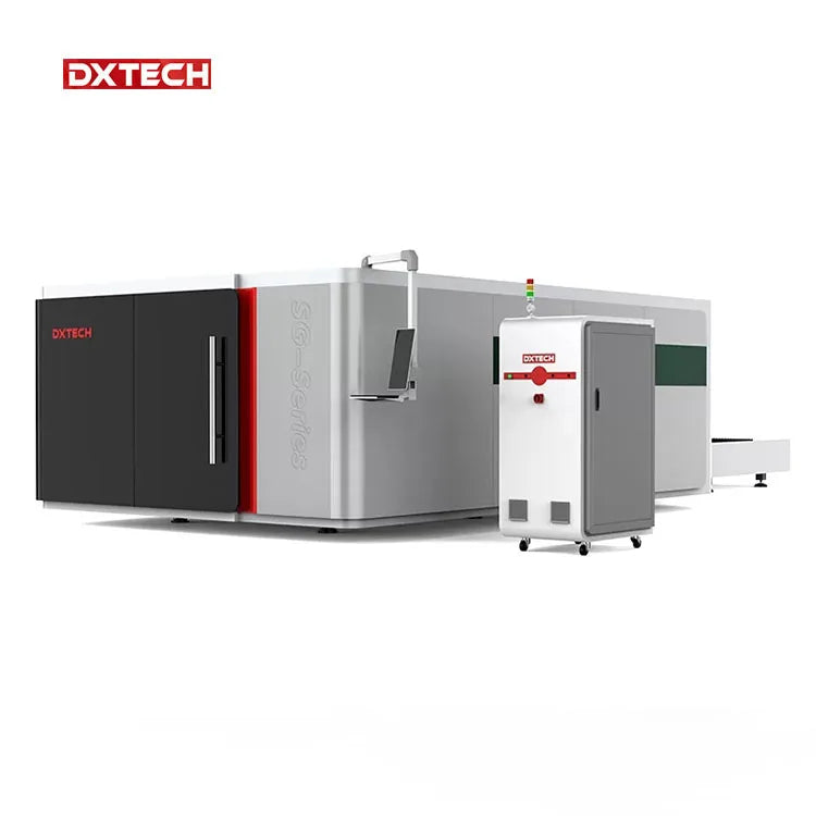 Dxtech 4*2m metal sheet fiber laser cutting machine high power 20KW factory price