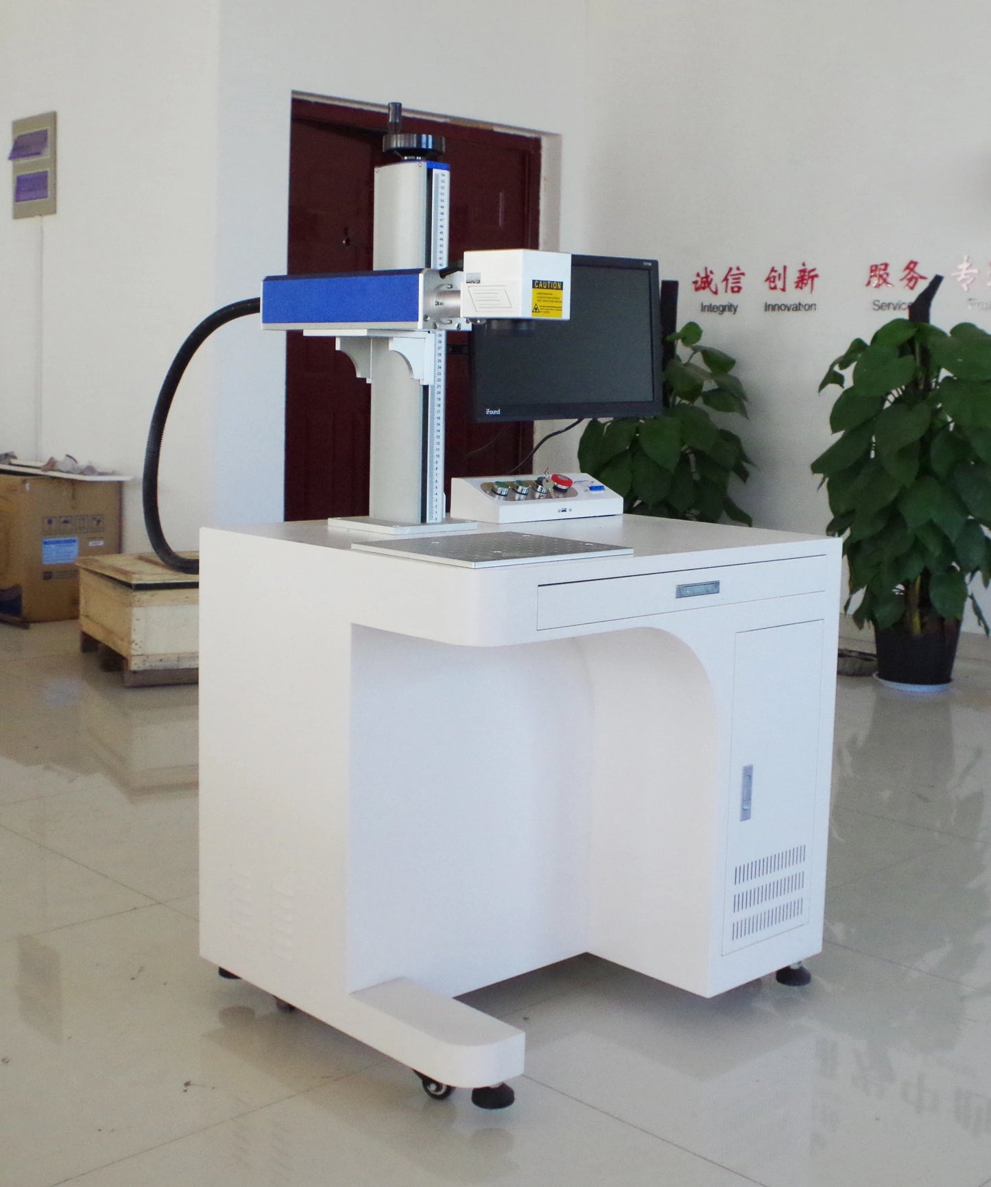 20W Desktop Fiber Laser Marking Machine Laser Engraving Machine