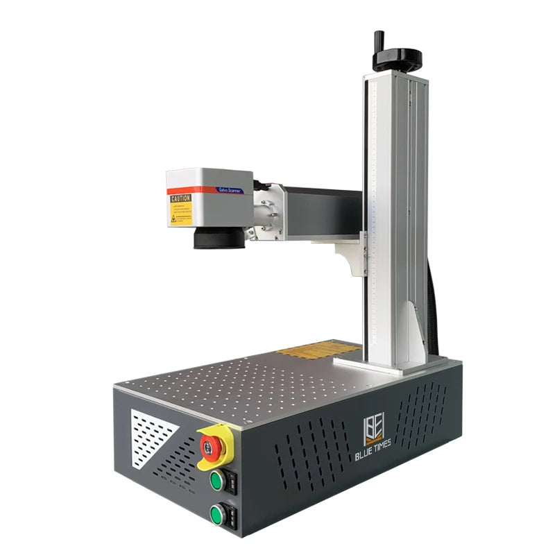 Bluetimes Portable 20w 30w 50w Fiber Laser Marking Machine on Metal Aluminum Small Laser Marker