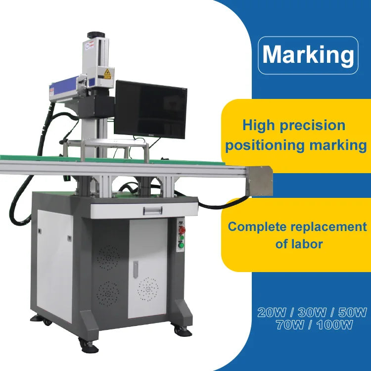 Factory Supplier High Speed Visual Laser Marking Machine 20w 30w 50w Fiber Laser Marking Machine