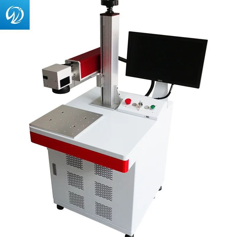 Fiber Laser Marking Machine Metal Stainless Steel Manufacturing Industry Silver Raycus 30 Watt Fiber Laser Marking Machine JCZ
