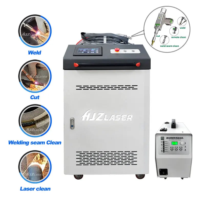 Portable Fiber Laser Welder 1000w 1500w 2000w steel Handheld Laser Welding Machine with Wire Feeder Small Size Water Cooling